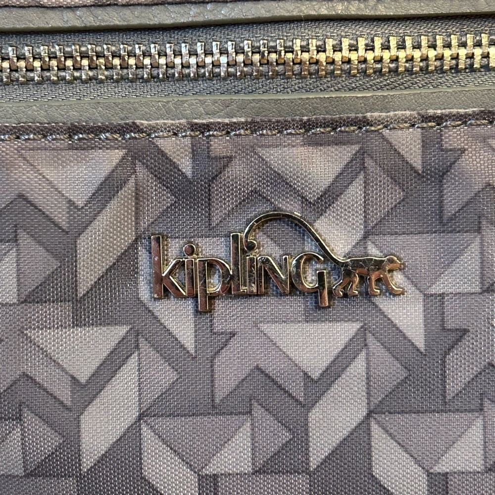 Kipling Hobo Gray Geometric Shoulder Bag - Picture 3 of 16